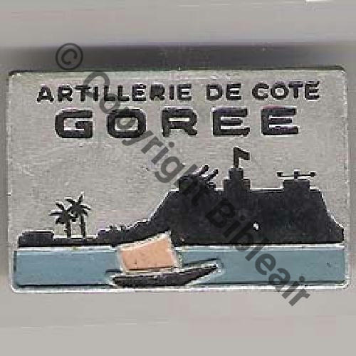 ARTILLERIE DE COTE GOREE Alu peint  A.AUGIS LYON ST.BARTH 2Li 2Griffes Granuleux Src.montmaal 28Eur(x2) 